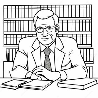 Page à colorier d'Avocat | Page de coloriage Avocat