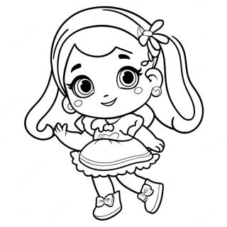 Page à colorier de Shoppies | Page de coloriage Shoppies