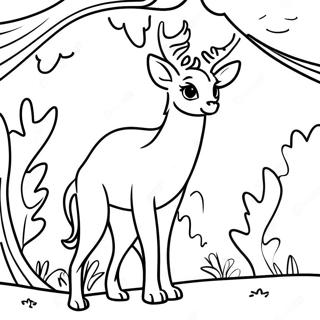 Page à colorier de silhouette d'animal | Page de coloriage Silhouette