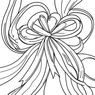 Page à colorier de rubans | Page de coloriage Ribbons