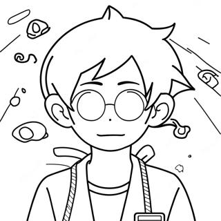 Page à colorier Muichiro | Page de coloriage Muichiro