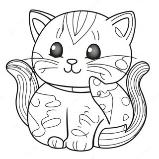 Page à colorier de chats | Page de coloriage Chats