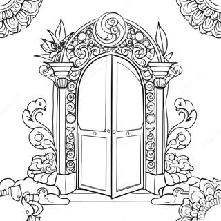 Page à colorier Portal Magique | Page de coloriage Portail