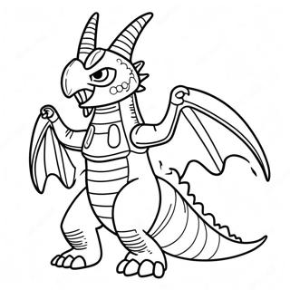 Page à colorier de Gigan | Page de coloriage Gigan