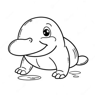 Page à colorier de ornithorynque | Page de coloriage Ornithorynque