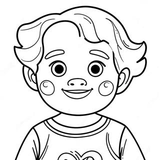 Page à colorier Garçon LOL | Page de coloriage Garçon LOL