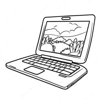 Page à Colorier Ordinateur Portable | Page de coloriage Ordinateur portable