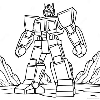 Page à colorier Lego Transformer | Page de coloriage Transformateur Lego