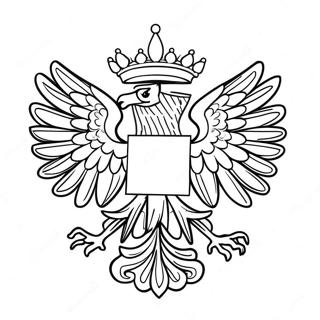 Page à colorier du drapeau de la Pologne | Page de coloriage Pologne
