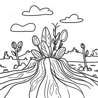 Page à colorier de la texture du sol | Page de coloriage Sol