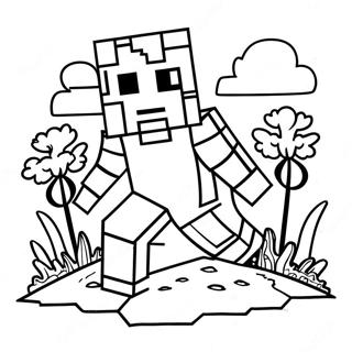 Page à colorier Minecraft cool | Page de coloriage Cool Minecraft