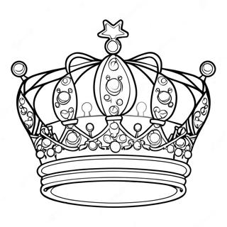 Page à colorier de couronne | Page de coloriage Couronne