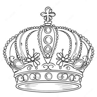 Page à colorier Couronne Royale | Page de coloriage Couronne