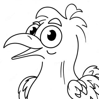 Page à colorier Grand Oiseau | Page de coloriage Grand Oiseau