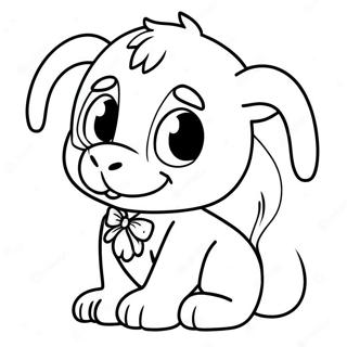 Page à colorier personnage Webkinz mignon | Page de coloriage Webkinz