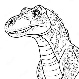 Page à colorier d'Allosaure | Page de coloriage Allosaure