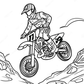 Page à Colorier Eli Tomac | Page de coloriage Eli Tomac
