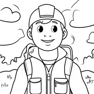 Page à colorier Ryan Aventurier | Page de coloriage Ryan