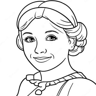 Page à colorier d'Amelia | Page de coloriage Amélia