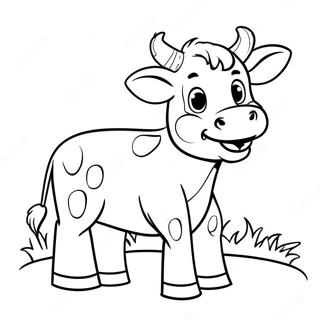 Page à colorier de la mascotte vache Chick-fil-A | Page de coloriage Chick-fil-A