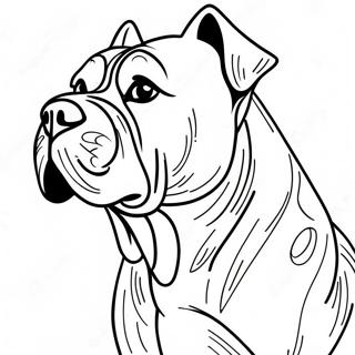Page à colorier Cane Corso | Page de coloriage Cane Corso