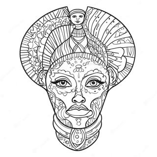 Page à colorier Afrique | Page de coloriage Afrique