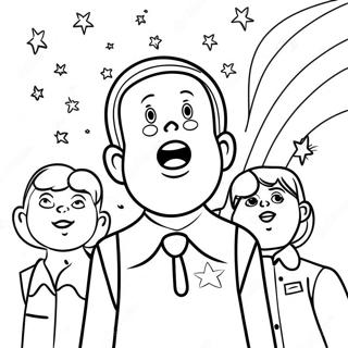 Page à colorier d'une affiche colorée du serment d'allégeance | Page de coloriage Pledge d'allégeance