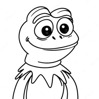 Page à colorier de Kermit la grenouille | Page de coloriage Kermit