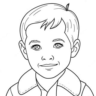 Page à colorier Liam Créatif | Page de coloriage Liam