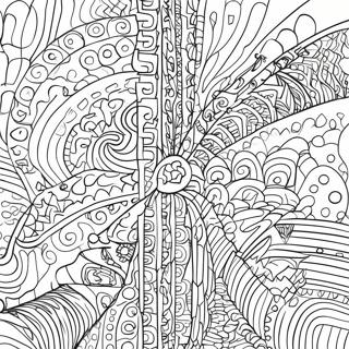 Page à Colorier de Motifs Glitch Colorés | Page de coloriage Glitch