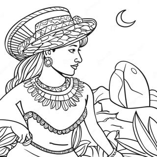 Page à colorier Mexique | Page de coloriage Mexique
