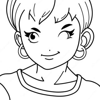 Bulma de Dragon Ball Z à colorier | Page de coloriage Bulma