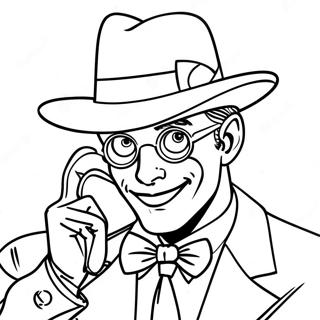 Page à colorier du Sphinx | Page de coloriage Énigme