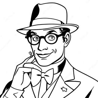 Page à colorier du Sphinx avec des points d'interrogation | Page de coloriage Énigme
