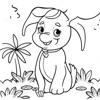Page à colorier Ellie | Page de coloriage Ellie