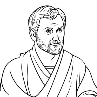 Page à colorier de Paul | Page de coloriage Paul