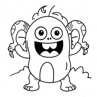 Page à colorier Monster Mash | Page de coloriage Monstre Mash