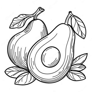 Page à colorier avocat | Page de coloriage Avocat