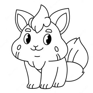 Page à colorier Vulpix | Page de coloriage Vulpix