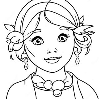 Page à colorier de Personnages Enchanteurs | Page de coloriage Désenchantement