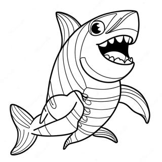 Page à colorier de Sharkdog | Page de coloriage ChienRequin