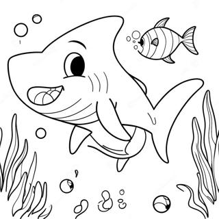 Page à colorier Sous-Marine de Sharkdog Joueur | Page de coloriage ChienRequin