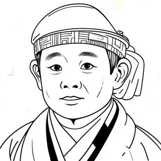 Page à colorier de Gyutaro | Page de coloriage Gyutaro