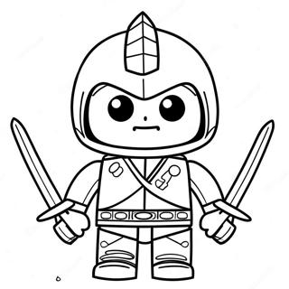 Page à colorier de Lloyd Garmadon en Action | Page de coloriage Saison 7 Ninjago