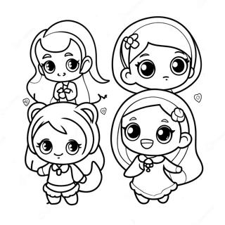 Page à colorier des personnages Gacha Life | Page de coloriage Gacha Life