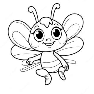 Page à colorier Maya l'abeille | Page de coloriage Maya l'abeille