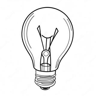 Page à colorier Ampoule Lumineuse | Page de coloriage Ampoule