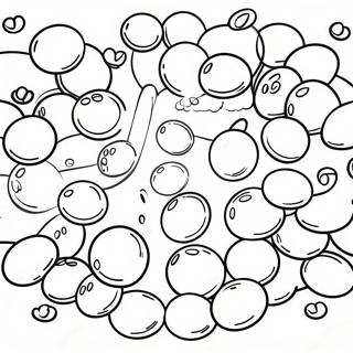Page à colorier Skittles Arc-en-ciel | Page de coloriage Skittles