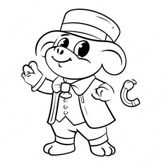Page à colorier de Ranboo en tenue colorée | Page de coloriage Ranboo
