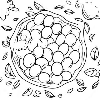 Page à colorier Haricots | Page de coloriage Haricots